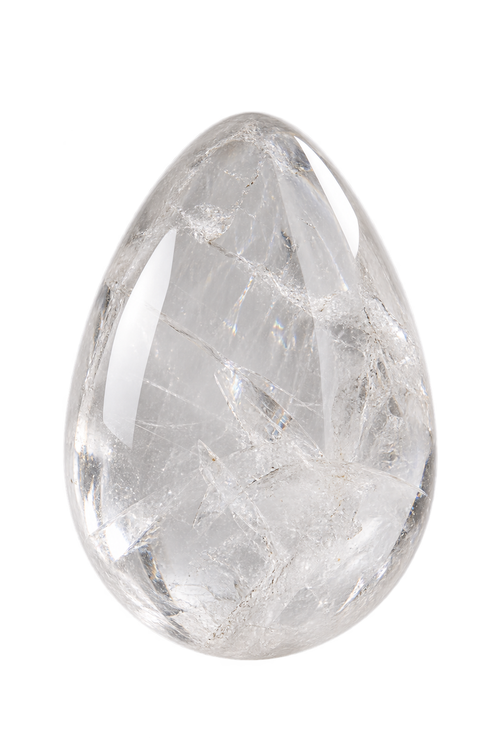 Huevo Yoni de cuarzo cristal